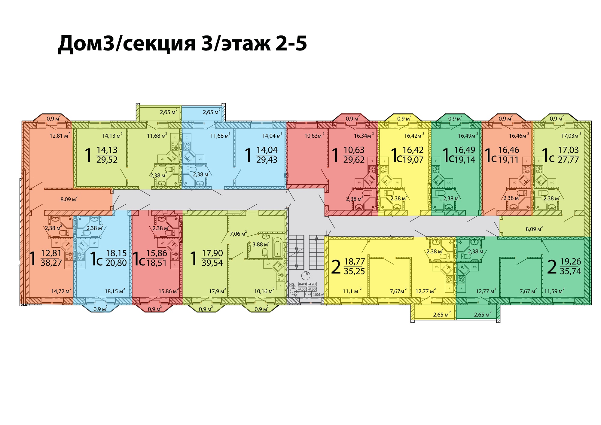 Жилой комплекс – Куба (Центральный р-н) – II очередь – СК Патриот